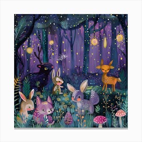 Night Forest Canvas Print