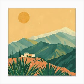 House In The Mountains 1 Canvas Print