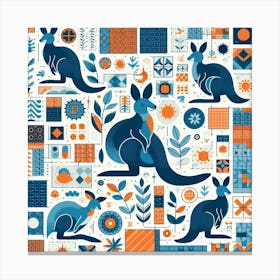 Kangaroos 10 Canvas Print