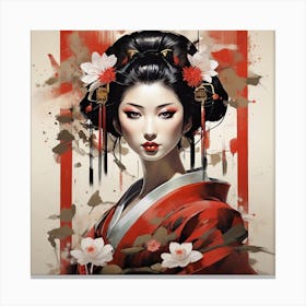 Geisha 1 Canvas Print