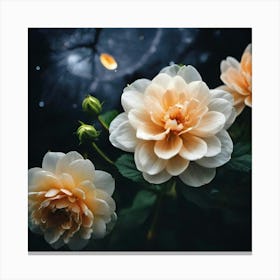 Flowers In The Night Canvas Print