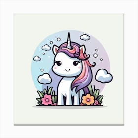 Cute Unicorn 524 Canvas Print