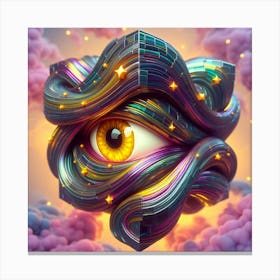 Eye In The Clouds Canvas Print