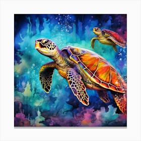 Sea Turtles 4 Canvas Print