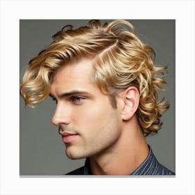 Curly Hairstyles For Men 1 Canvas Print