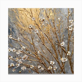 Gold Blossoms Canvas Print