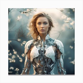 Robot Girl 10 Canvas Print