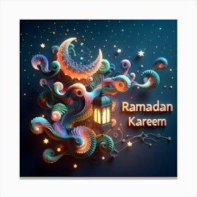 Ramadan Kareem Mubarak Greetings 9 Canvas Print