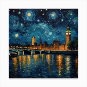 Leonardo Kino Xl Van Gogh Art Style Nightly Sky Full Of Starsl 0 Canvas Print