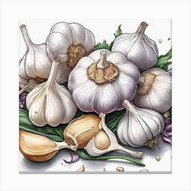 Garlic Cloves 3 Canvas Print