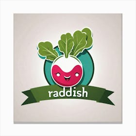 Radish As A Logo (26) Canvas Print