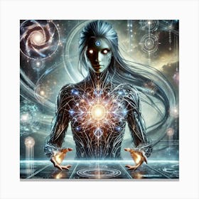 Vyris The Weaver Scifi Canvas Print