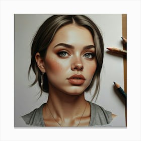 Portrait Of A Girl 5 Canvas Print