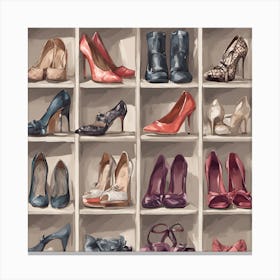 Shoe Rack Canvas Print