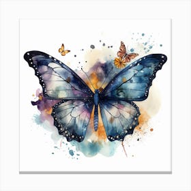 Butterfly Watercolor Painting Canvas Print