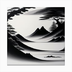 Japanese Landscape Canvas Print