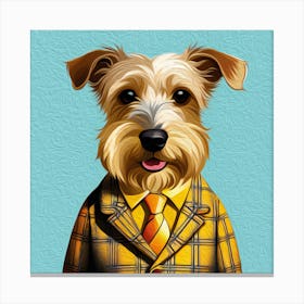 One Smart Puppy_Yorkshire in a suit Canvas Print