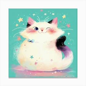 Kawaii Cat Canvas Print