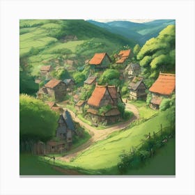 Small village 1 Canvas Print