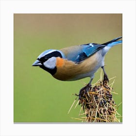 Tit on branch 39 Canvas Print