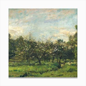 van gogh landscape grren Canvas Print
