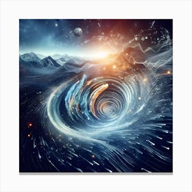 Cosmology Concept Art Canvas Print