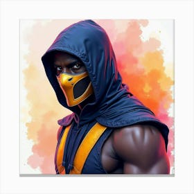 Mortal Kombat Ninja Fighter Concept Art (521) Canvas Print