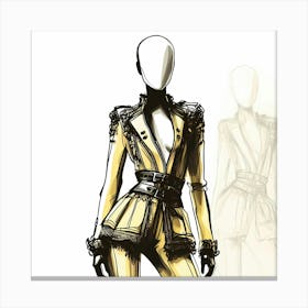 Fashion Sketch Canvas Print