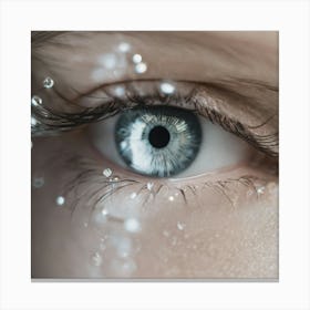 Close Up Of A Woman'S Eye 2 Canvas Print