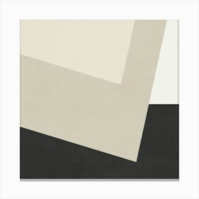 Minimalist Abstract Geometries - BW02 Canvas Print