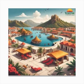 Mediterranean Resort Canvas Print