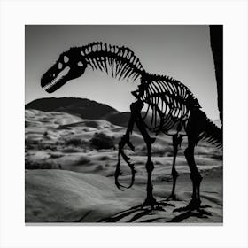 Dinosaur Skeleton 1 Canvas Print