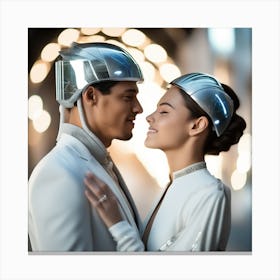 Futuristic Couple 153 Canvas Print