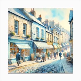 Friendly Street Scene (1) Canvas Print