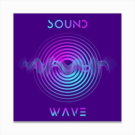 Abstract Sound Wave 3 Canvas Print