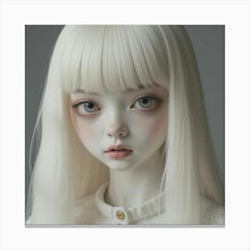 White Haired Doll 2 Canvas Print