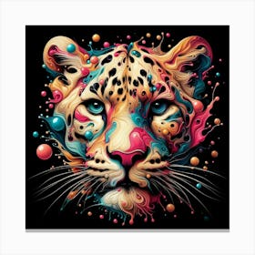 Psychedelic Leopard Canvas Print