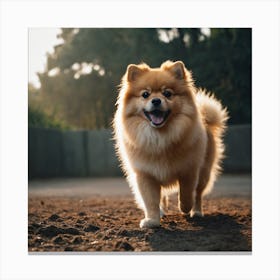 Pomeranian Dog Canvas Print