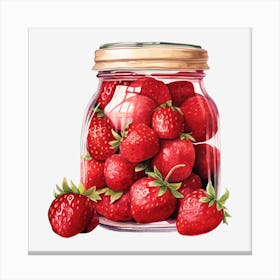 Strawberry Jar 6 Canvas Print