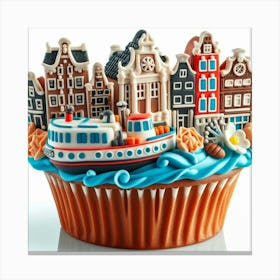 Amsterdam Cupcake Canvas Print