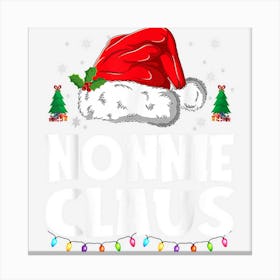 Nonnie Claus Matching Group Xmas Family Christmas Pajama Canvas Print