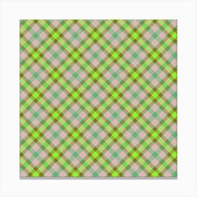 Plaid Fabric 177 Canvas Print