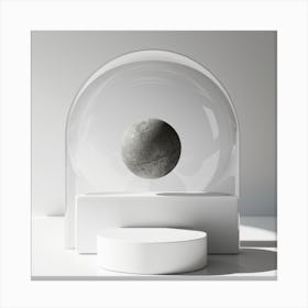 Sphere In A Glass Dome Canvas Print