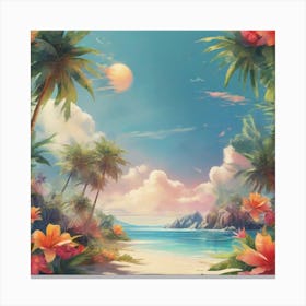 Tropical paradise 3 Canvas Print