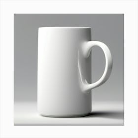 White Coffee Mug Canvas Print