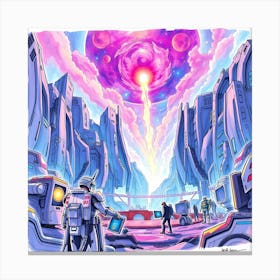 Sci-Fi Painting 1 Canvas Print