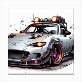 Modified mazda miata 2 Canvas Print