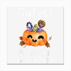 I Teach The Cutest Pumpkins In The Funny Halloween Costume Canvas Print