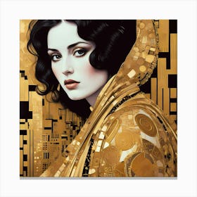 "Goldelse" Golden Woman Artwork Canvas Print