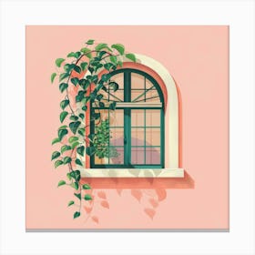 Ivy On The Window Canvas Print
